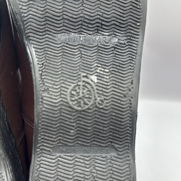 Famolare Brown Leather Mary Jane Wedge Shoes Earth Brown Size 10 - Picture 12 of 14